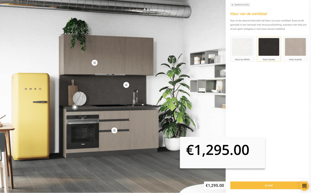 Prijs berekenen configurator