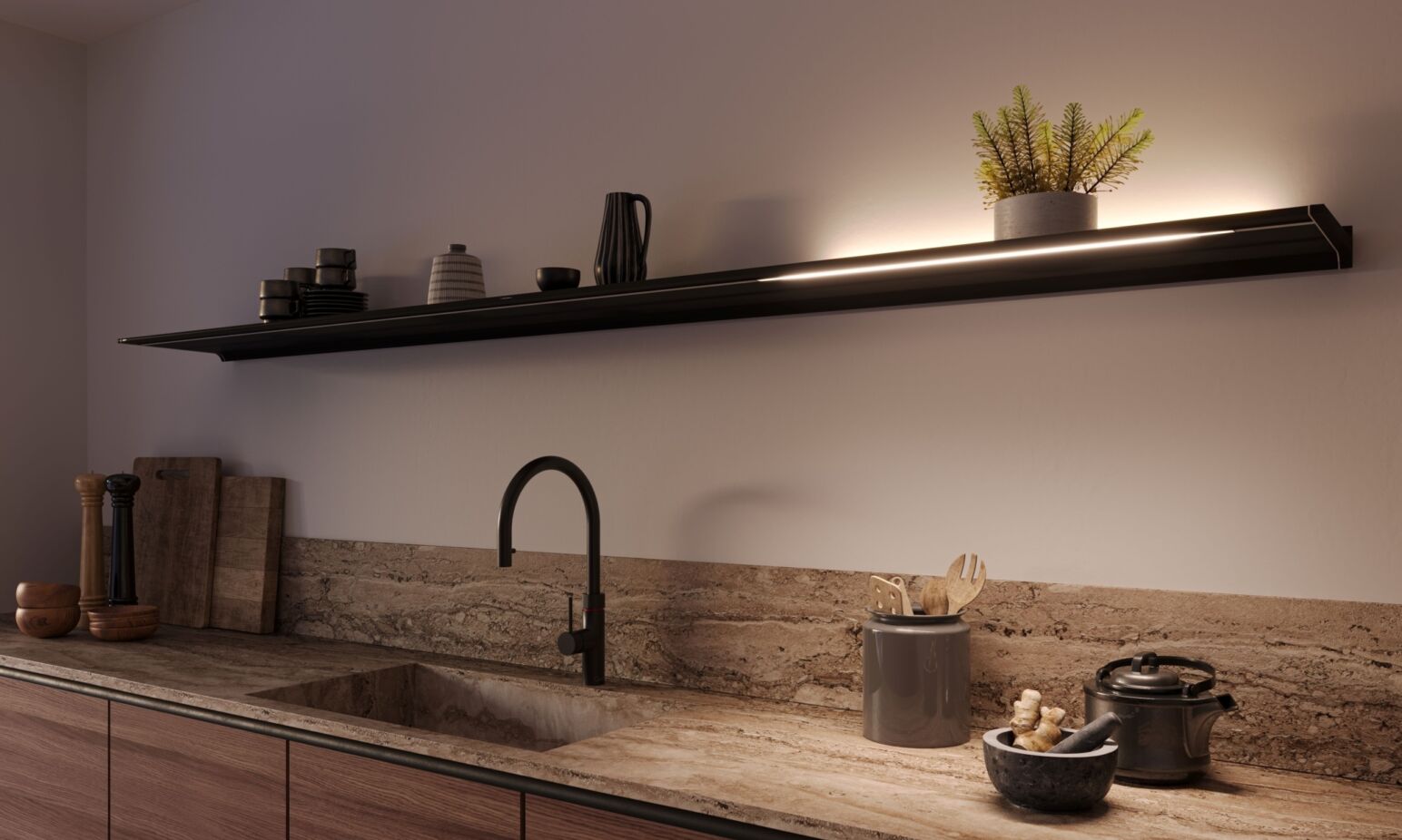 P1799 NOVY Pano Kookplaat Shelf Pro Pendant Focus Shelve OWN STUFF 20220930